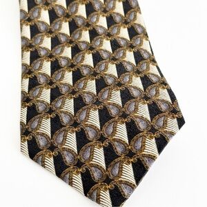 Valentino Men’s necktie Paisley Print Silk Made in Italy Cravatte